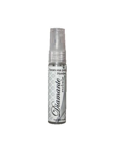 Feromonas en Spray 25ml HOMBRE de la línea Diamante Classic, concentrado de feromonas en envase transparente ideal para atraer con sutileza.