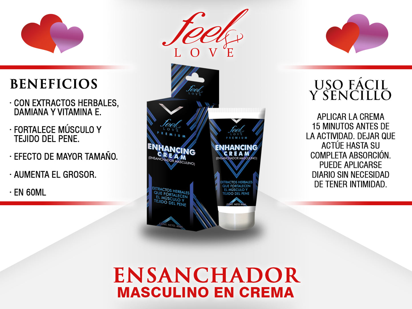 Enhancing Cream 60ml - Ensanchador Masculino en Crema | Shakti Energy®