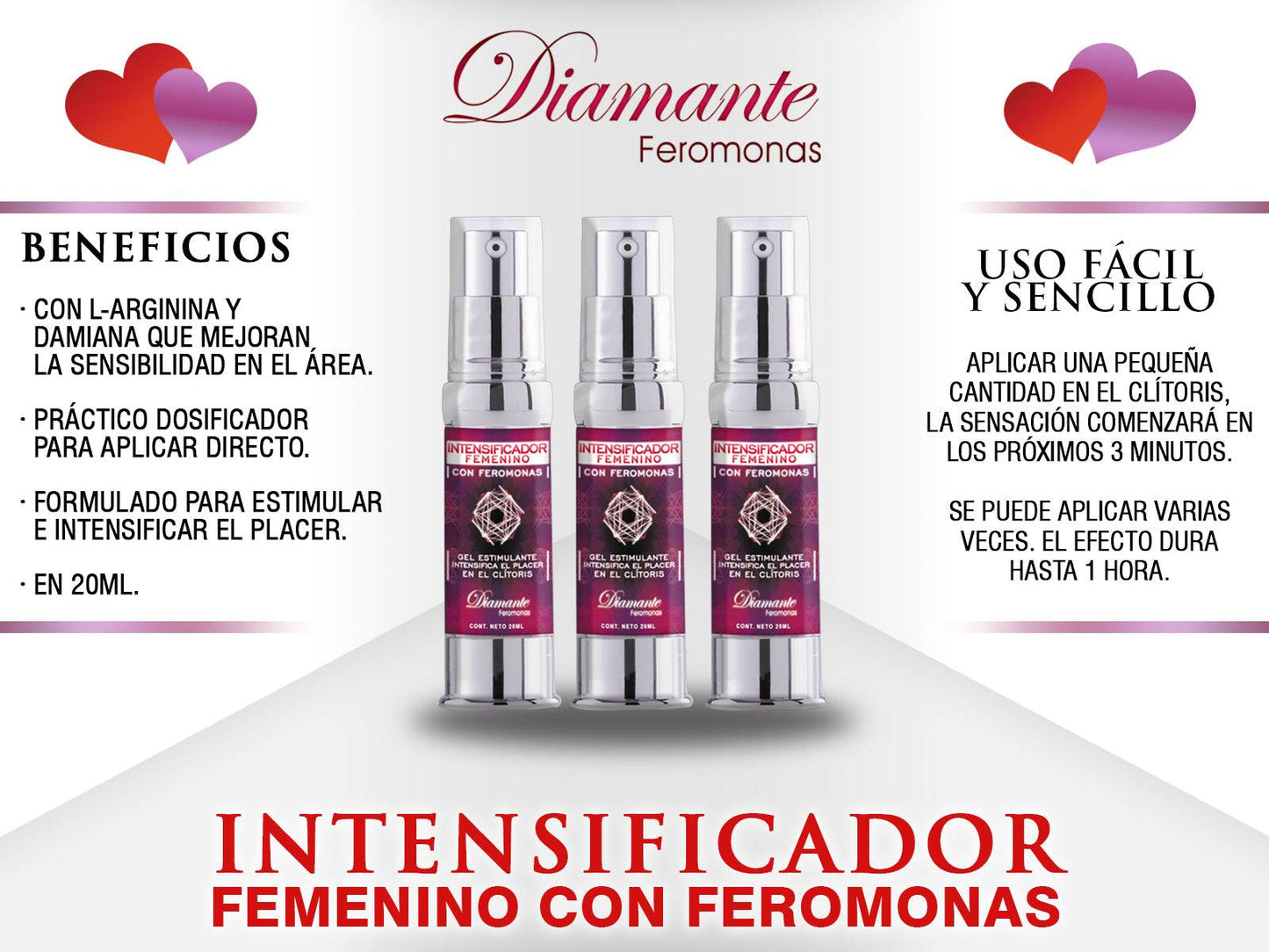 Intensificador femenino con feromonas 20ML - Shakti Energy