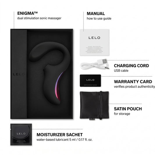LELO Enigma Cruise Black - Doble Estimulación con Cruise Control | Shakti Energy®