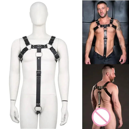 Chest Harness Belt Strap Punk Rave Costumes - Shakti Energy