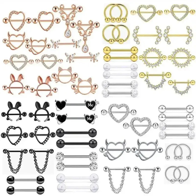 set de Piercings para pezones - Shakti Energy