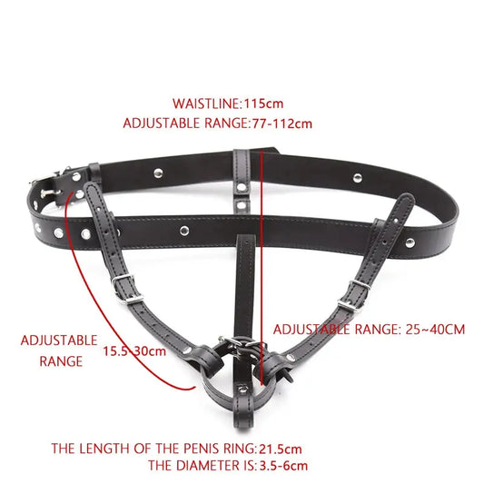 Adjustable Belt For Vibrator Dildo Leather Bondage Strap-on Harness Sex Toys For Women Couples - Shakti Energy