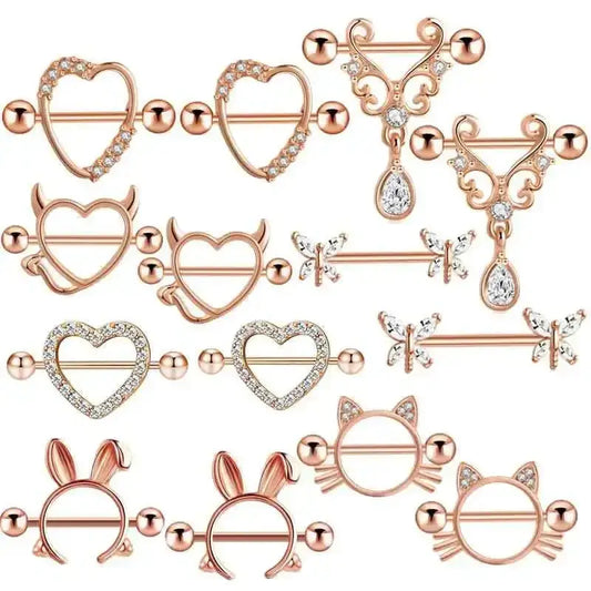 set de Piercings para pezones - Shakti Energy