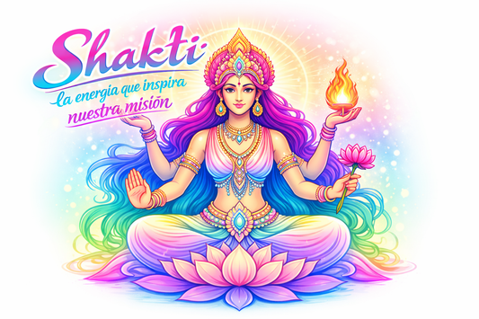 Representación visual de Shakti Energy - energía femenina divina, transformación y bienestar consciente