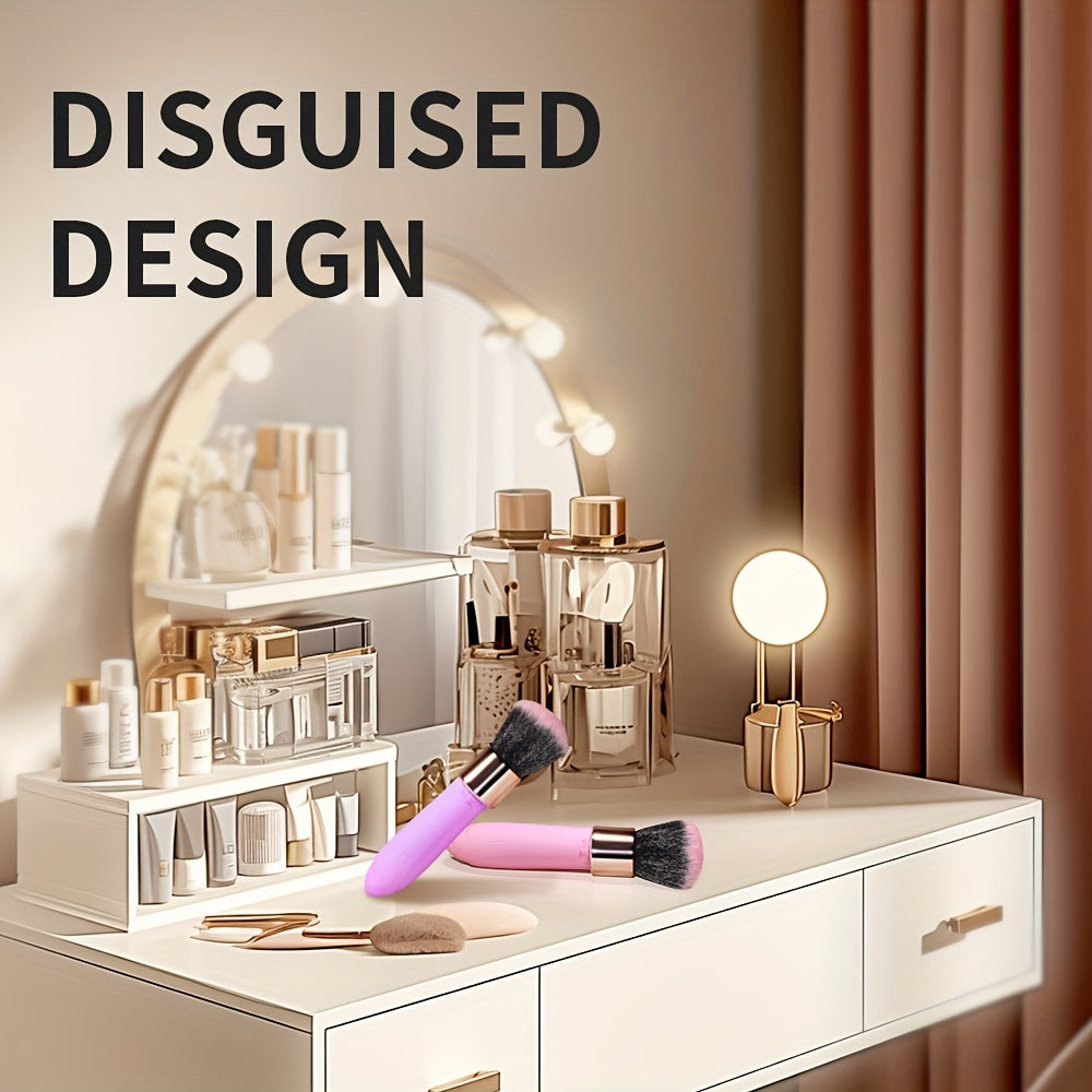 Productos para mujeres adultas, juguetes sexuales para parejas, diseño de cosméticos, adornos para mesa de maquillaje, altamente confidenciales, cepillo estimula el deseo, estimulación de vibración de 10 frecuencias, puede entrar en el cuerpo con varilla