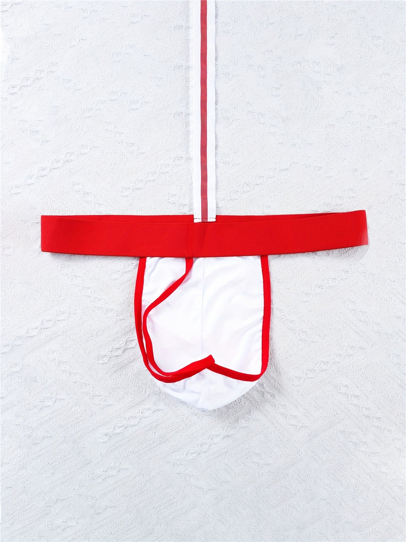 Ropa Interior Sexy para Hombres Tanga de Tiro Bajo, Correas Ajustables y Lazo, Fibra de Poliéster de Alta Elasticidad, Perfecto para Traje de Baño o Fiestas de Discoteca, Evento Temático - S/M/L