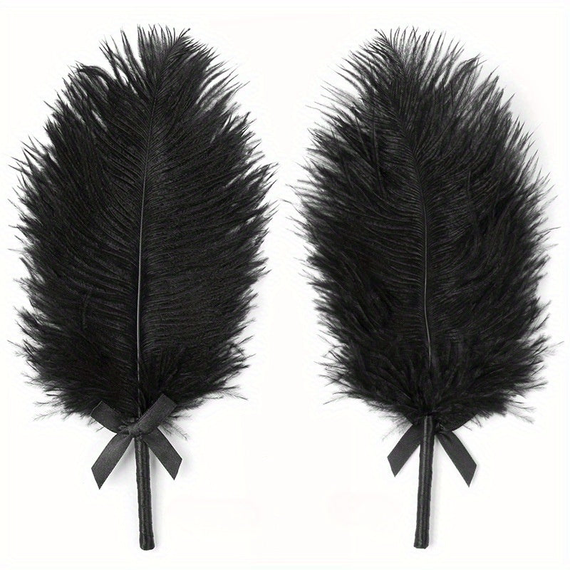 1 varita suave y esponjosa de plumas para acariciar, palo sensorial de tacto suave, accesorio íntimo para relajarse en el dormitorio para parejas