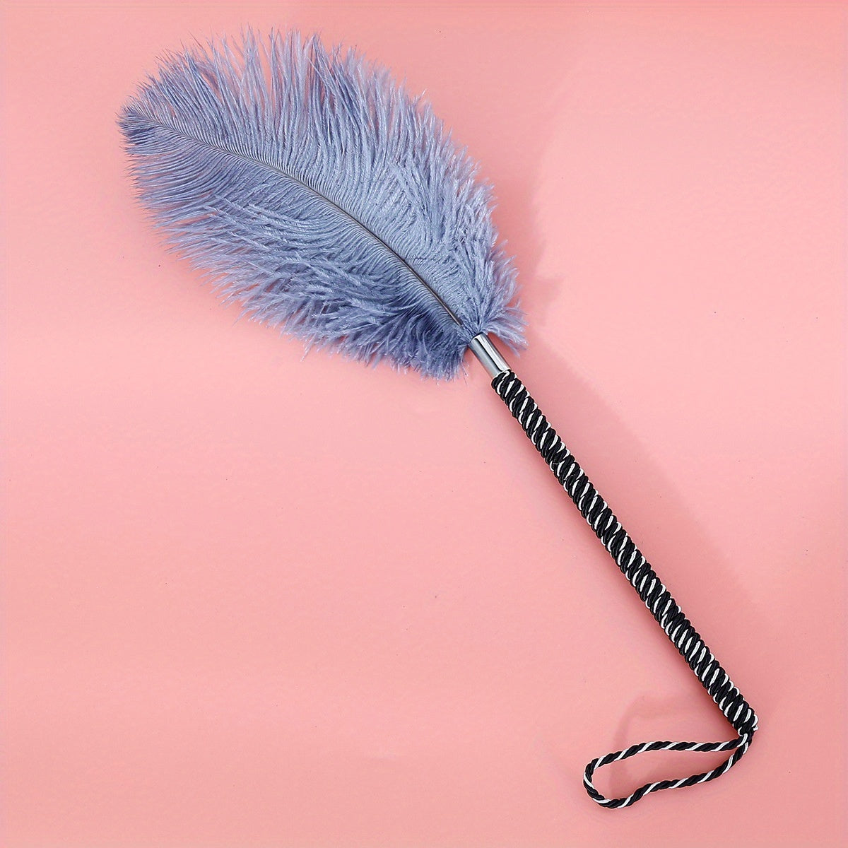 Varita de plumas para provocación BDSM, Pluma de coqueteo, Cepillo de plumas , Abanico de mano de plumas, Látigo de plumas, Palo de provocación elegante y ligero para placer sensual, Juguete de intimidad para parejas, Juguete erótico BDSM, Juego de roles