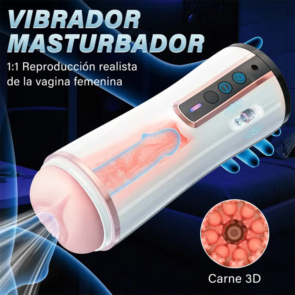 Masturbador Masculino Eléctrico: 10 Vibraciones | Shakti Energy®