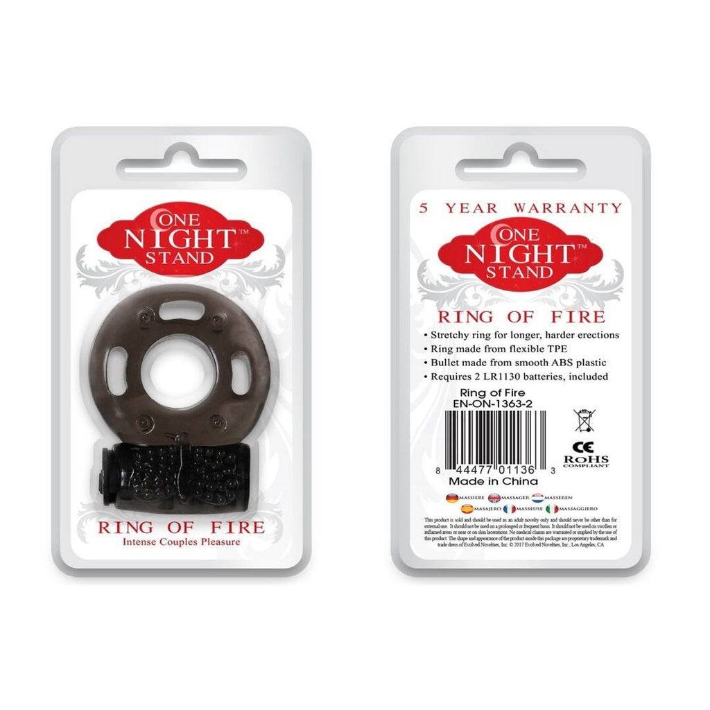 Anillo vibrador | ONE NIGHT STAND RING OF FIRE BLACK