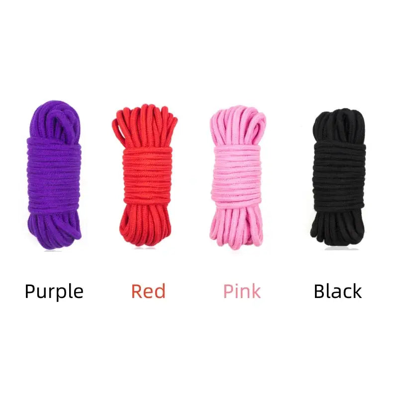 Cuerda de algodon para Shibari de 2.5 metros a 20 metros | 4 colores