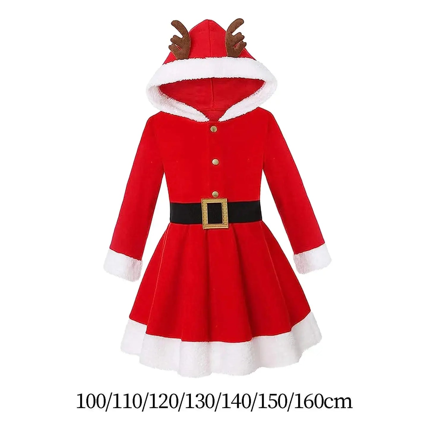Christmas Dress Christmas Costume Hooded Xmas - Shakti Energy