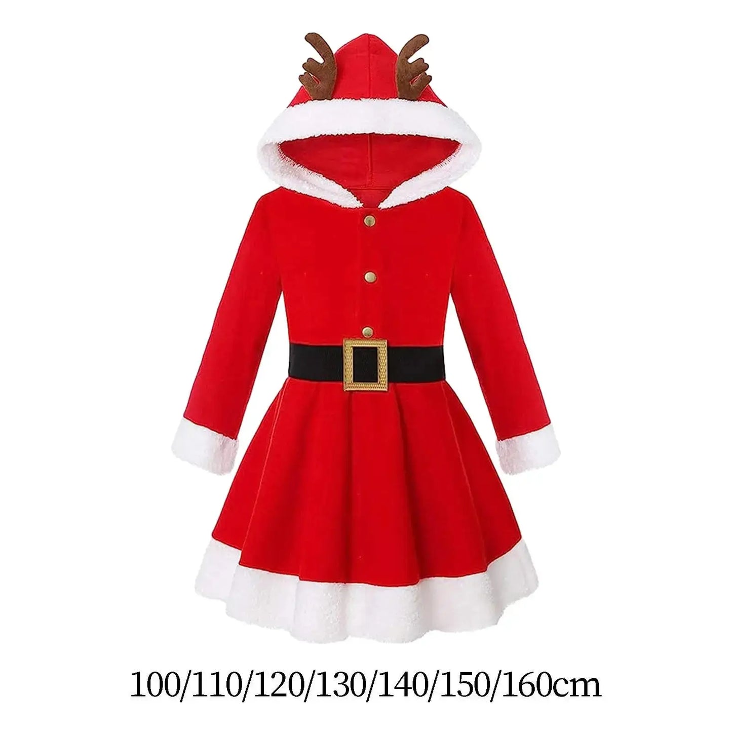 Christmas Dress Christmas Costume Hooded Xmas - Shakti Energy