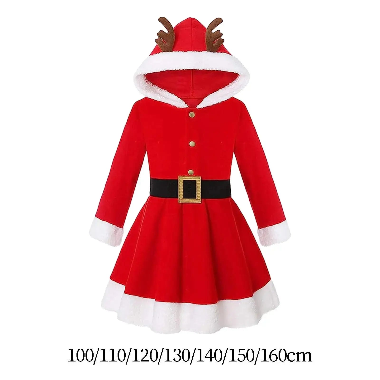 Christmas Dress Christmas Costume Hooded Xmas - Shakti Energy