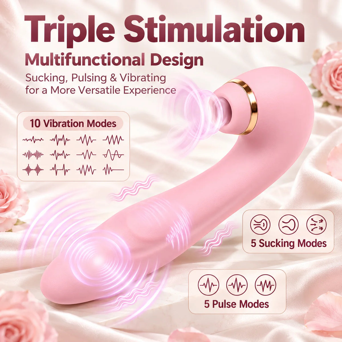 Sucking Vibrator for Women Powerful Sucker Clitoris Vagin Stimulator G-Spot Dildo Massager Masturabtor Sex Toys for Adult 18+