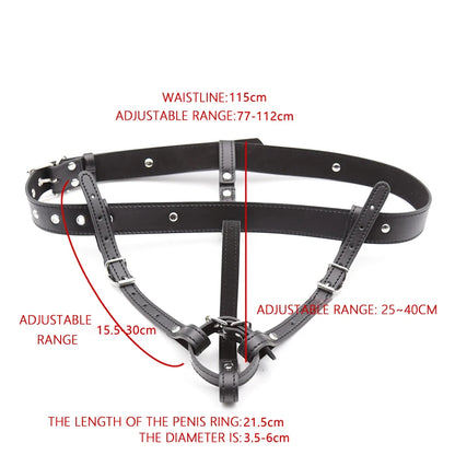 Adjustable Belt For Vibrator Dildo Leather Bondage Strap-on Harness Sex Toys For Women Couples