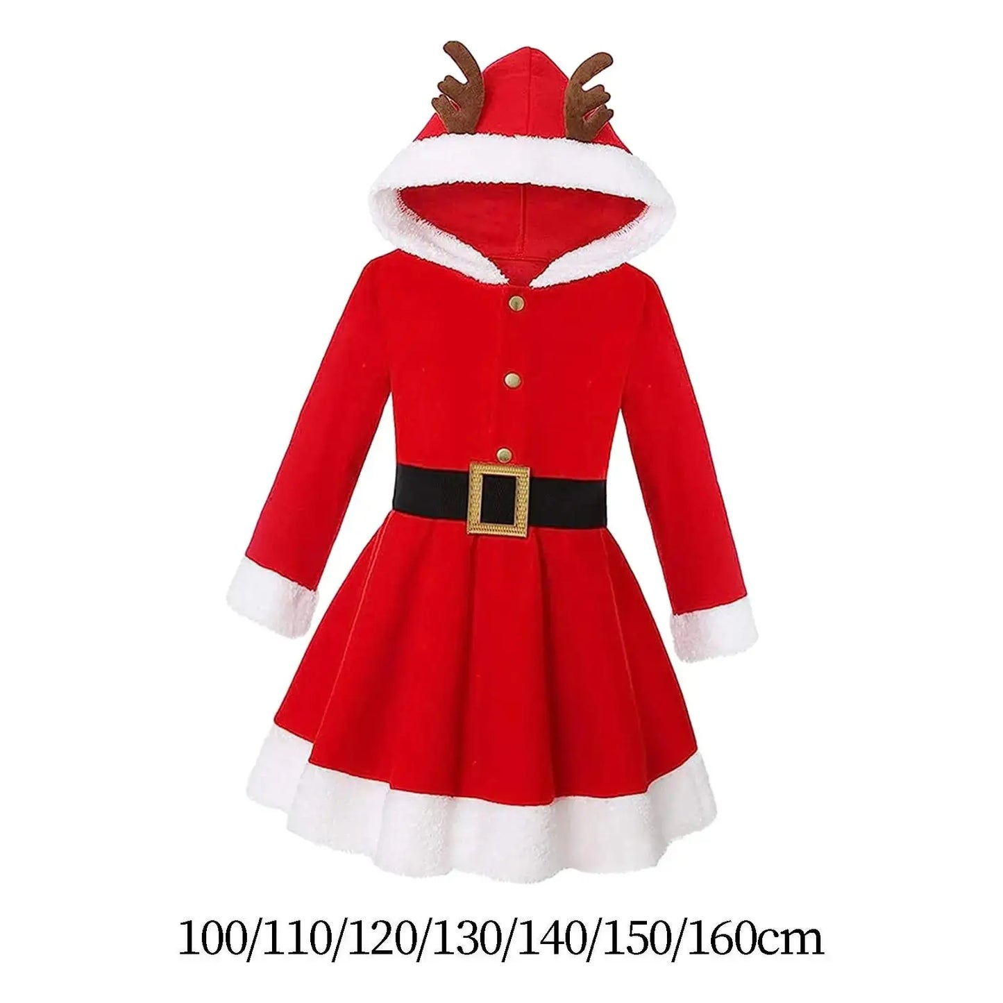 Christmas Dress Christmas Costume Hooded Xmas - Shakti Energy
