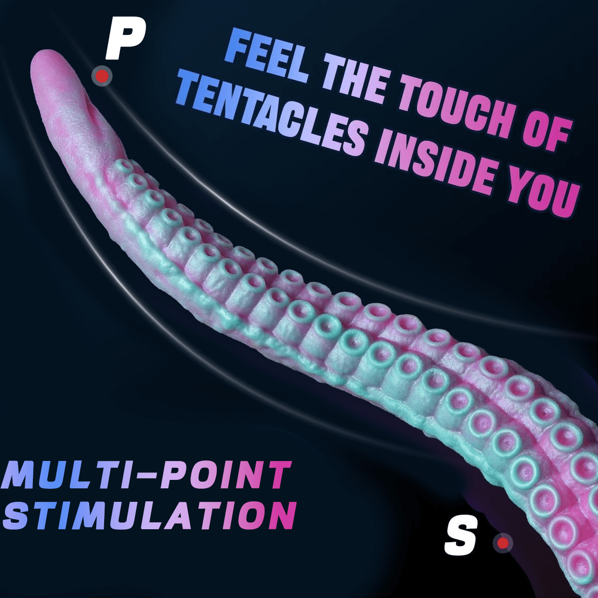 Dildo de Tentáculos Fantasía 38cm en Silicona para Expertos | Shakti Energy®