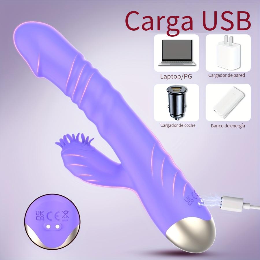 Vibrador de punto G 3 en 1 de silicona - 10 modos de vibración para modo súper, estimulador clitoriano, juguete sexual femenino, juguete para adultos, adecuado para mujeres y parejas, productos para adultos