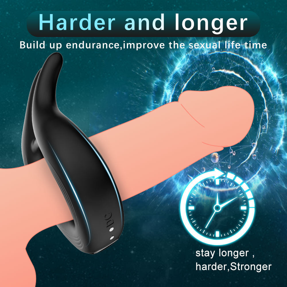 Anillo Vibrador con Orejas de Conejo Recargable USB | Shakti Energy®