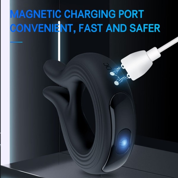 Anillo Vibrador con Orejas de Conejo Recargable USB | Shakti Energy®