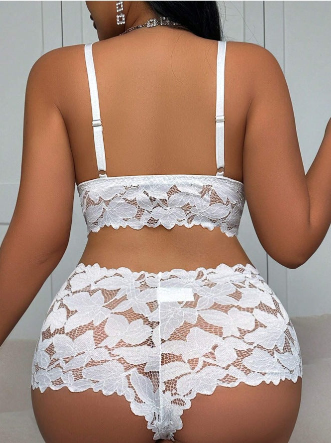 Conjunto de Lencería de Encaje Ultra Fino Transparente | Shakti Energy®