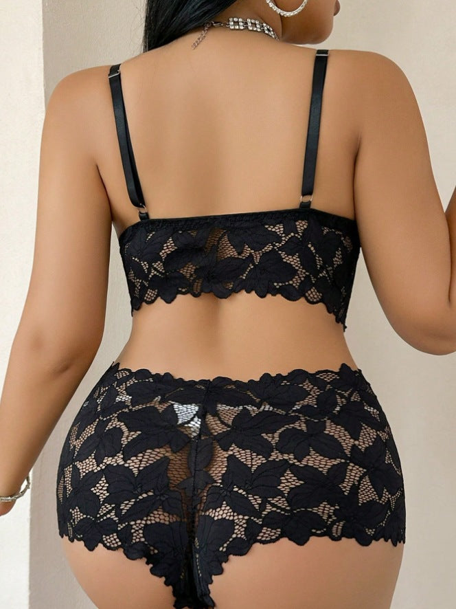 Conjunto de Lencería de Encaje Ultra Fino Transparente | Shakti Energy®