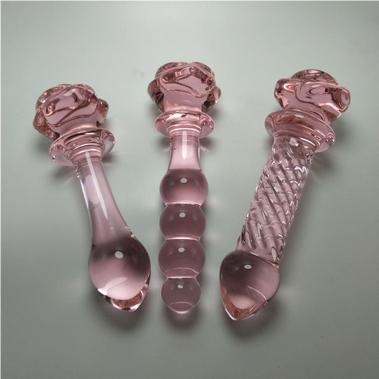 Dildo de Cristal Premium Diseño Rosa | Shakti Energy®