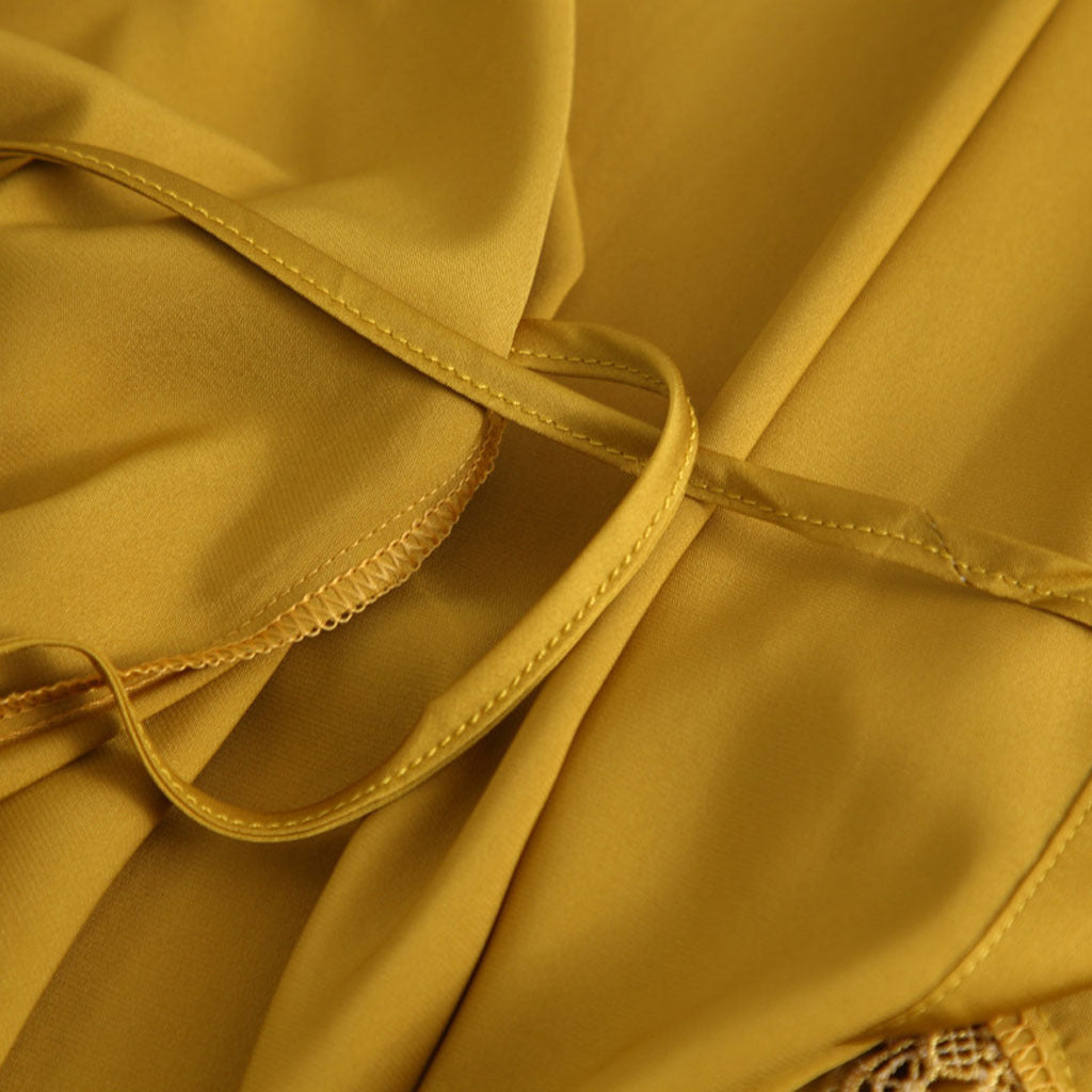 Conjunto de Lencería 4 Piezas en Seda Artificial con Encaje | Shakti Energy®