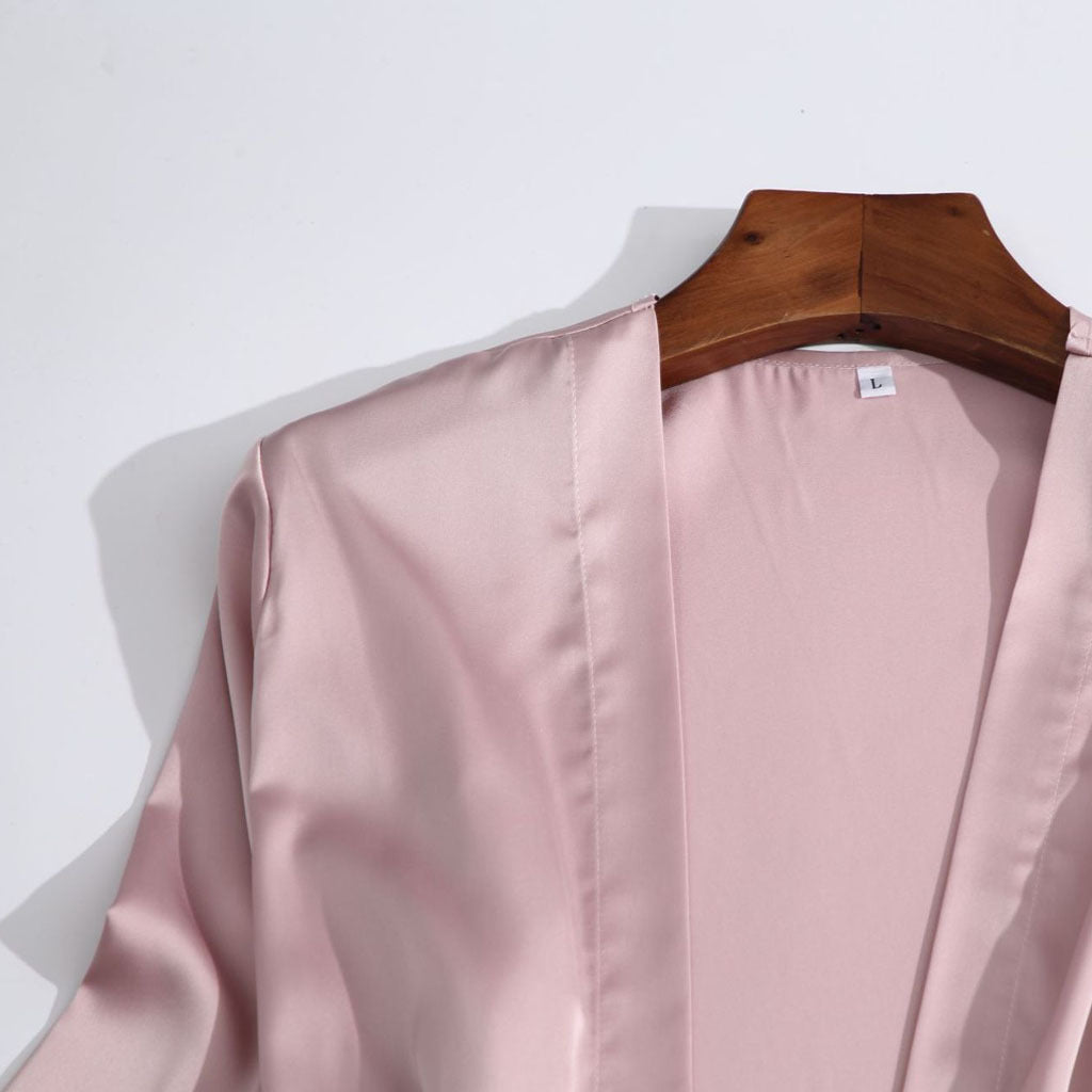 Conjunto de Lencería 4 Piezas en Seda Artificial con Encaje | Shakti Energy®