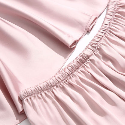 Conjunto de Lencería 4 Piezas en Seda Artificial con Encaje | Shakti Energy®